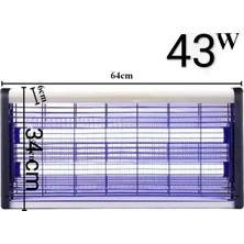 Elektrikli Sivrisinek Öldürücü Makine 2li Gece Lambalı 43 Watt 150M2 Kapsama Alanı