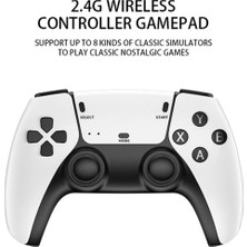 Çift Kişilik Beyaz Retro Oyun Konsolu Oyunlu Nostalji Joystick Ps1 Atari Sega Uyumlu