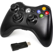 Siyah Kablosuz Joystick Pc Uyumlu Titreşimli Oyun Kolu Bluetooth Bağlantılı - Elektronik