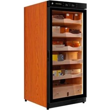 Raching Ahşap - Siyah Elektronik Humidor - Puro Dolabı C230A