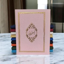 Medrese Kitabevi Çanta  Boy Termoderi Kapaklı 128 Sayfa Yasin Pembe