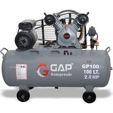 GAP Kompresör Pistonlu Hava Kompresörü 100 Litre 2 Hp