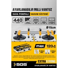 SGS960 120 kg Ikili Ayarlanabilir Milli Vantuz Hava Pompalı Vakum Sistemi Seramik Boşluk Ayarlama