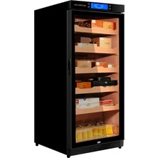 Raching Parlak Siyah Elektronik Humidor - Puro Dolabı C230A
