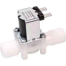 Emay Center 220V 1/2 Inç Plastik Gövdeli Su Solenoid Valf Normalde Kapalı