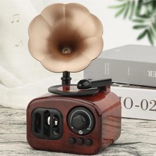 Empressco Klasik Radyo Görünümlü Gramofon Müzik Kutusu Retro Tarzı Ev Dekorasyon Hediyelik Süs Eşyası
