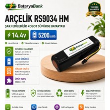 Bataryabank Arçelik RS9034 Hm 14.4V 5200MAH Şarj Edilebilir Robot Süpürge Bataryası