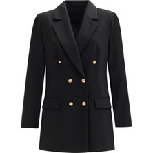 Seçil 1008 Büyük Beden Düğme Detaylı Blazer Ceke Blazer Ceket