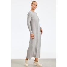 Tığ 21638 Fitil Detaylı Rayon Elbise #10-25#