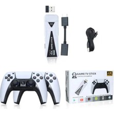 4K Android Tv Stick Retro Oyun Konsolu Oyunlu 64GB Bluetooth Siyah - Elektronik Var