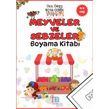 Tether Bags Çocuk Meyveler ve Sebzeler Boyama Kitabı