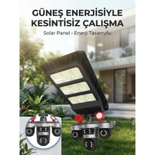 Lims Store Solar Panelli Akıllı Güvenlik Kamerası LED Projektörlü