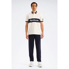 Reebok Lawn Club Polo Ekru Erkek Kısa Kol T-Shirt