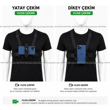 Outfire Göğüs Kemeri Vlog Video Çekim Seti Tüm Telefon Modelleriyle Uyumlu Ayarlanabilir Tasarım