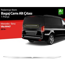 Drs Tuning Mercedes Vito Uyumlu W447 Krom Bagaj Camı Alt Çıtası 2014 Üzeri