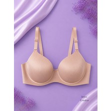Intive Lingerie Orkide Fitilli Dokulu Iz Belli Etmez Dikişsiz Balenli Ayarlanabilir Askılı SÜTYEN-LIMITED-8905