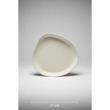 6'lı Vogue Çukur Tabağı 21CM Krem Rinart