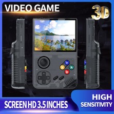 Taşınabilir Mini El Atarisi 3,5 Inç IPS Ekran 3D Oyunlu Çok Renkli Tv Bağlantılı