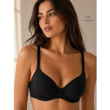 Intive Lingerie Orkide Balenli Desteksiz Desenli Askılı Basic Kaplı Kutulu Sütyen (B-C-D Cup Seçenekli)