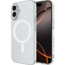 Dorasan Apple iPhone 16 Kılıf Magneticsafe Şeffaf Silikon - Şeffaf
