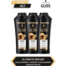 Gliss Ultimate Repair Şampuan 400ML x 3'lü Set