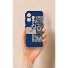 Vip Case Oppo Reno 15 5g Uyumlu Mavi Etnik Halı Desenli Silikon Kılıf