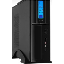 Frisby FC-S6040B USB 300W Matx Slim Tower Kulplu Kasa - Dijital Gösterge