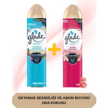 Glade Hava Tazeleyici Aerosol, Oda Kokusu, Aşkın Büyüsü ve Okyanus Sessizliği 300ML Set