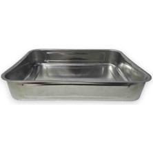 Esmo Home Derin Fırın Tepsisi Yoğurt Mayalama Paslanmaz Çelik Çok Amaçlı Dikdörtgen Metal Tava Saklama Kabı (36,5X26,5X6,5 Cm, 304 (18/10) Kalite, Makinede Yıkanabilir, Gıdaya Uygun, Kolay Temizlenebilir)
