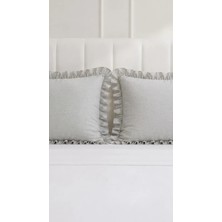 Kesene Göre 2 Adet Fırfırlı Kumaş Yastık Kılıfı 50 x 70