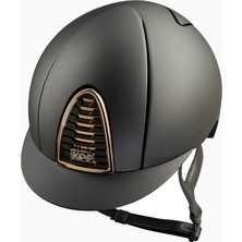 Kep Italia Cromo 2.0 Parlak Siyah Swarovski Logolu Binici Kaskı Large
