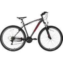Bisan Leon Erkek Dağ Bisikleti 48CM V 27.5 Jant 21 Vites Mat Gri Turuncu