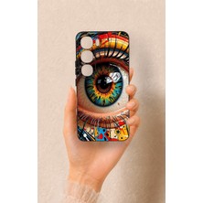Vip Case Vivo V40 Lite 5g Uyumlu Renkli Göz Bebeği Desenli Silikon Kılıf