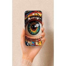 Vip Case Honor Magic 8 Lite Uyumlu Renkli Göz Bebeği Desenli Silikon Kılıf