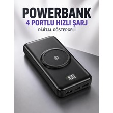 Sibelora Home 10.000 Mah Powerbank 4 Portlu Hızlı Şarj Dijital Göstergeli