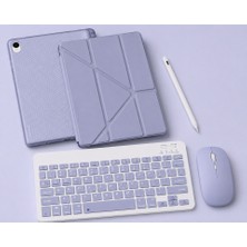 Turotto Galaxy Tab S11 Ultra Sm- X930 Ile Uyumlu Standlı Kılıf Dokunmatik Kalem ve Klavye Mouse Set