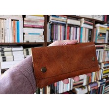 Mahfuz Gerçek Deri Tamamen El Emeği Kadın Cüzdan 22CM*8CM * 1 Kağıt Para Alanı 1 Kart Bölmesi DAK287