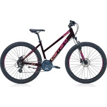 Carraro Force 751 Kadın Dağ Bisikleti 382H Hd 27.5 Jant 24 Vites Mat Mürdüm Fuşya Mercan
