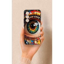 Vip Case Vivo V30 Lite Uyumlu Renkli Göz Bebeği Desenli Silikon Kılıf
