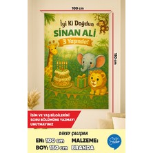İsg Tabelam 100X150CM/DIKEY/ORMAN Temalı Doğum Günü Afişi