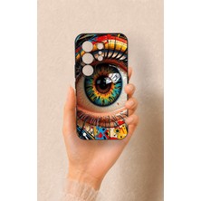 Vip Case Tecno Camon 50 4g Uyumlu Renkli Göz Bebeği Desenli Silikon Kılıf