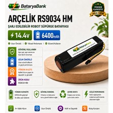 Bataryabank Arçelik RS9034 Hm 14.4V 6400MAH Şarj Edilebilir Robot Süpürge Bataryası