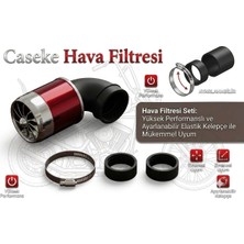 Sgm CG Hava Filtresi Turbo Modifiye Açık Performans 35-42-48mm Kırmızı