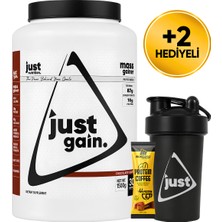 Just Nutrition Mass Gainer Karbonhidrat Tozu 1500 Gr 30 Servis Çikolata + Shaker + Protein Kahve Hediyeli