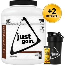Just Nutrition Mass Gainer Karbonhidrat Tozu 4500 Gr 90 Servis Çikolata + Shaker + Protein Kahve Hediyeli