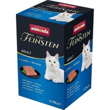 Animonda Vomfeinsten Somonlu ve Karidesli Yetişkin Kedi Konservesi 100 gr x 6 Adet