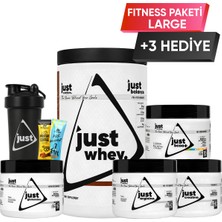 Just Nutrition Fitness Paketi - Large + 3 Hediye (Protein Tozu + Bcaa + Glutamin + Arjinin + Kreatin)