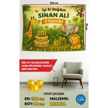İsg Tabelam 100X75CM/YATAY/ORMAN Temalı Doğum Günü Afişi