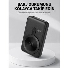 Genel Tedarik LCD Ekranlı Kablosuz Powerbank Type C ve USB Çıkışlı Yeni Nesil