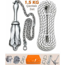 Goldsea Marine Tekne ve Şişme Bot Için Hazır Çapa Seti Çantalı 1.5 KG